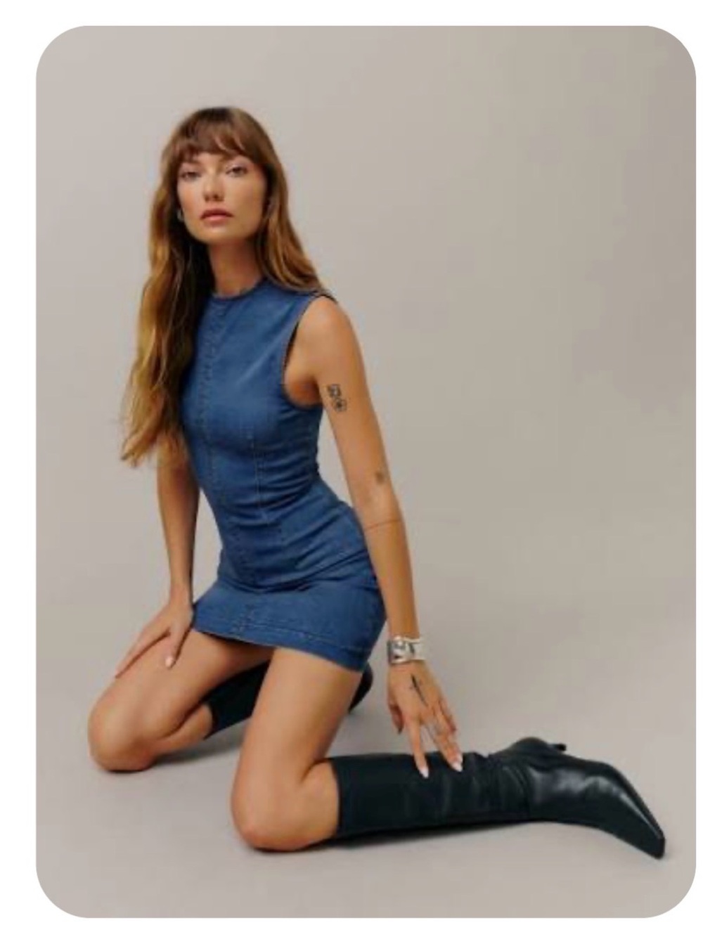 Reformation Kendi Denim Dress